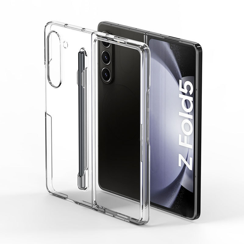 Compatible with Samsung Z Fold8U/7 phone case, 6/5-inch pen slot, pen case and screen protector integrated, 4/3-inch ultra-thin skin-feel protective case.