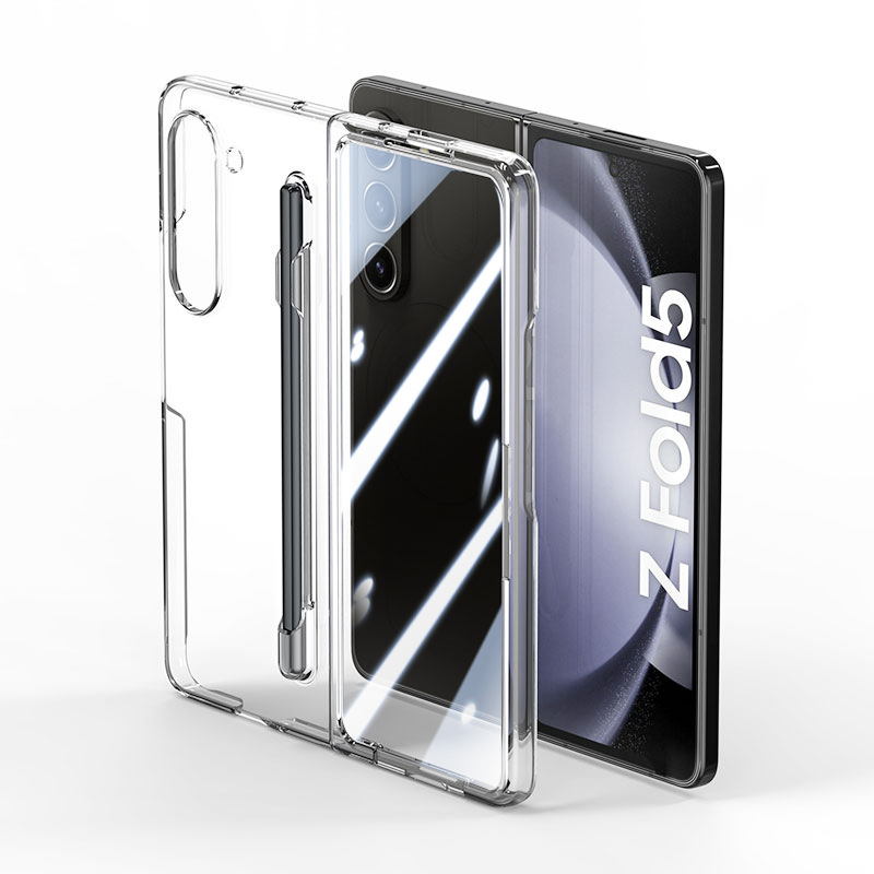 Compatible with Samsung Z Fold8U/7 phone case, 6/5-inch pen slot, pen case and screen protector integrated, 4/3-inch ultra-thin skin-feel protective case.