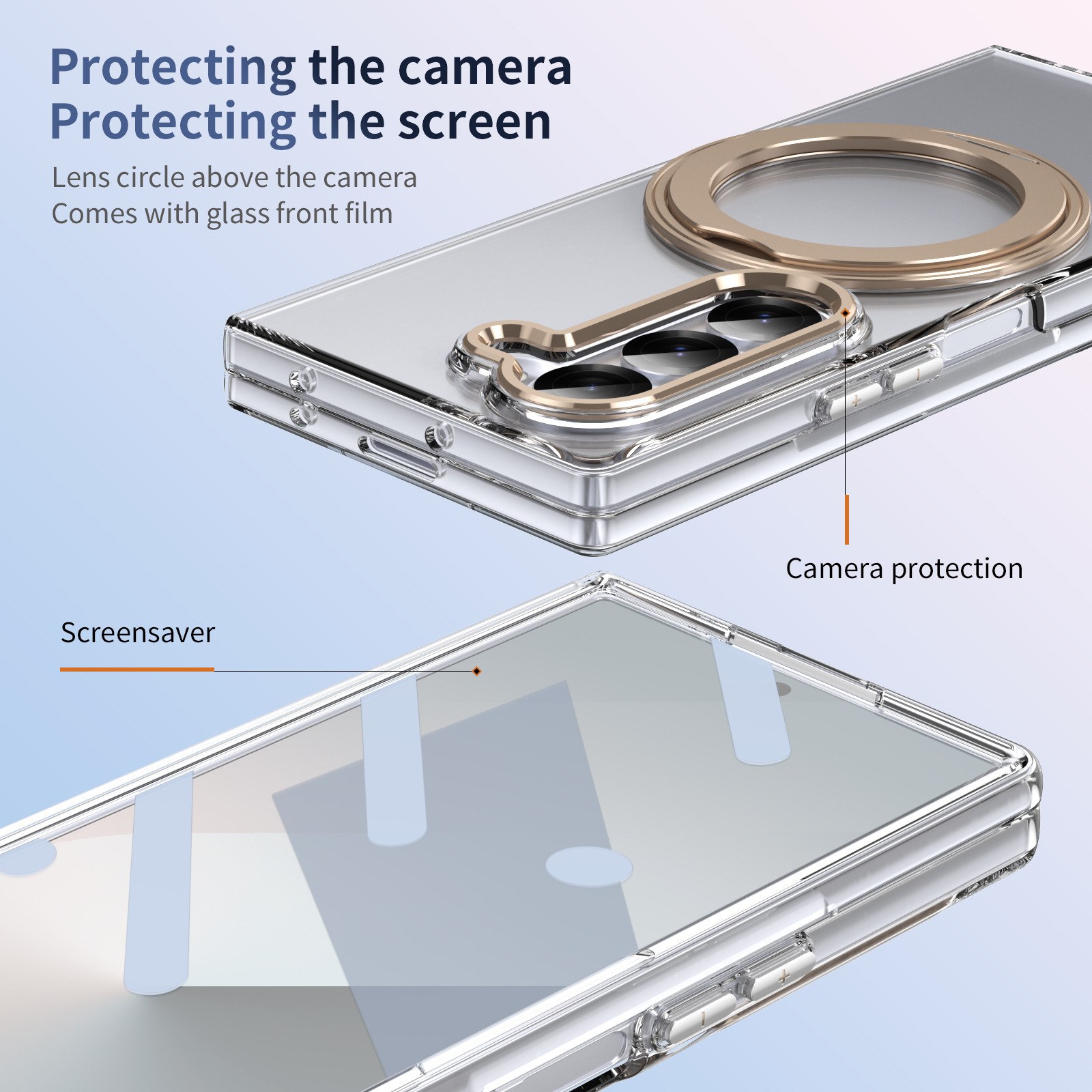 Compatible with Samsung ZFold 8/7 phone case, 6/5 magnetic rotating stand, wireless charging, 4/3 integrated case and screen protector.