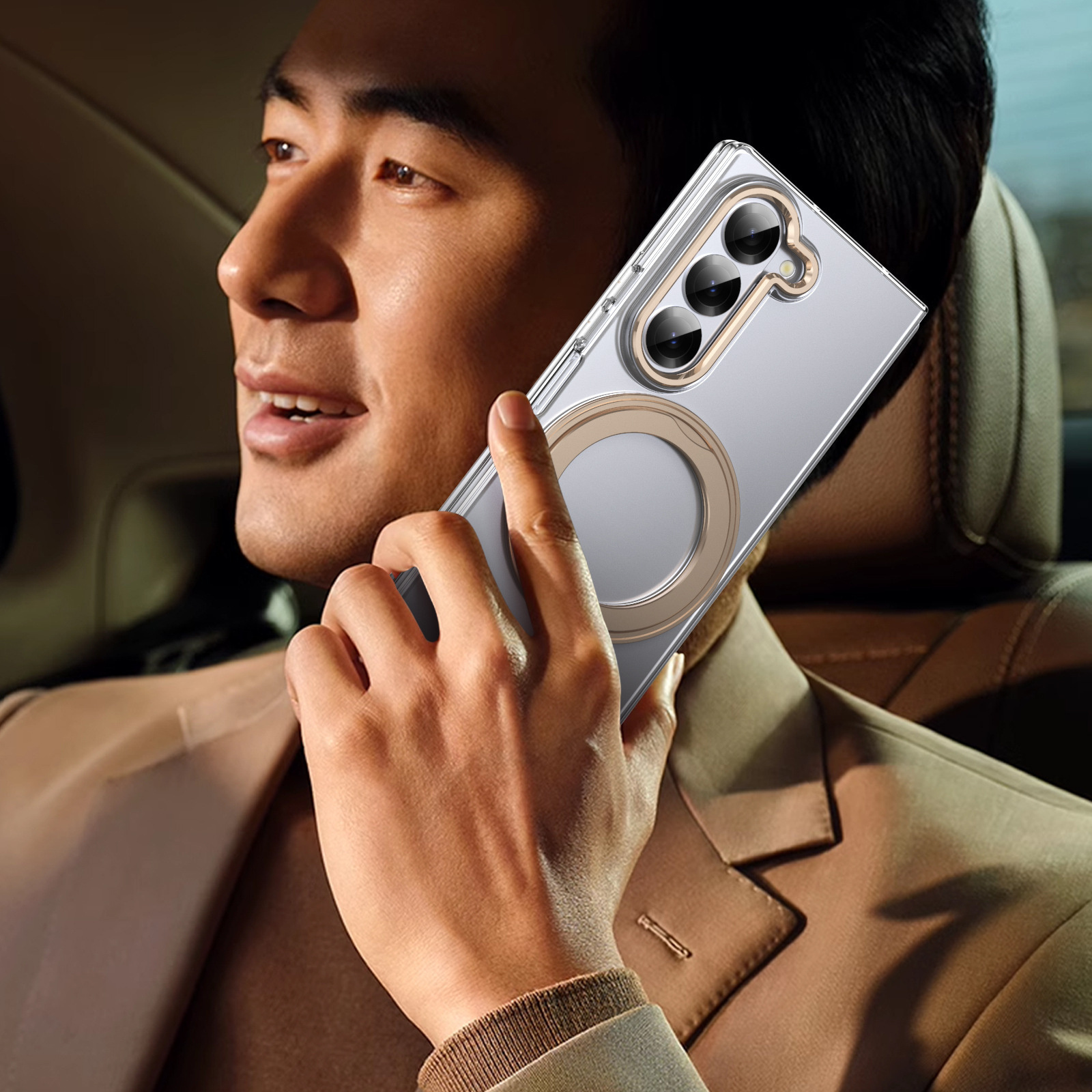Compatible with Samsung ZFold 8/7 phone case, 6/5 magnetic rotating stand, wireless charging, 4/3 integrated case and screen protector.