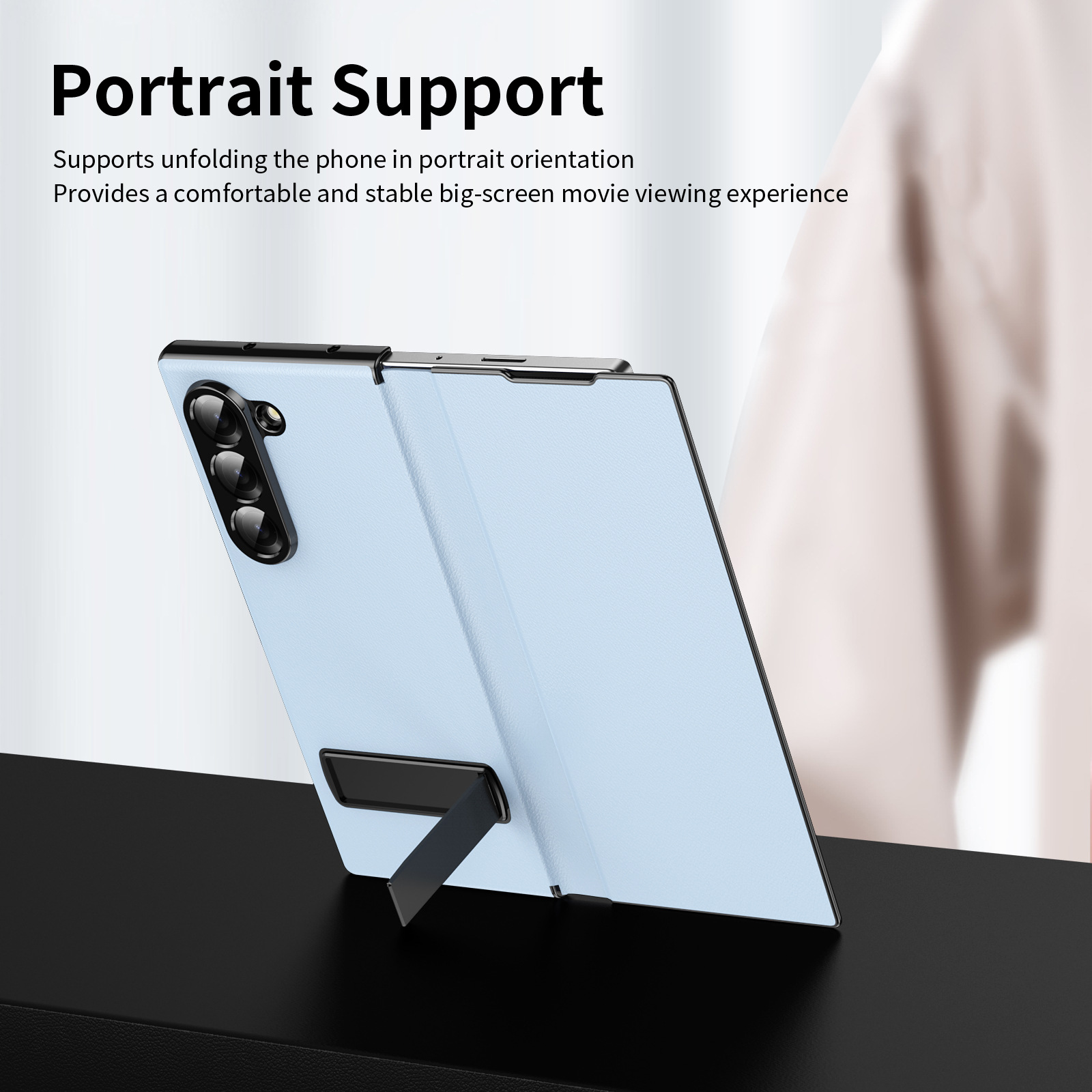 Compatible with Samsung Z Fold8 Ultra phone case 7/6/5 flip leather case stand 4/3 business full-coverage protective case