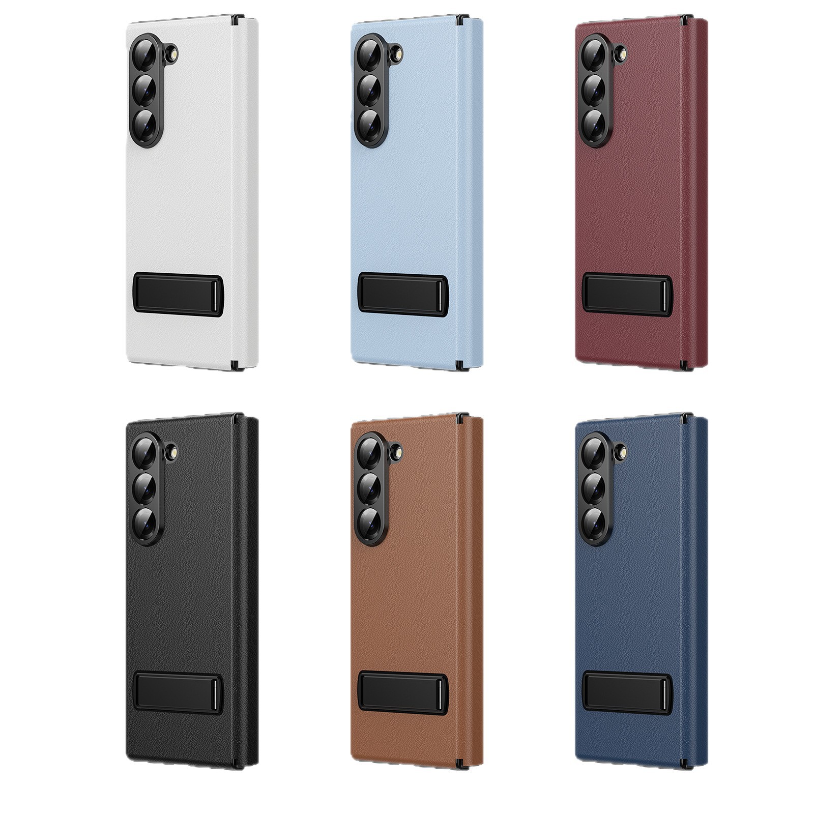 Compatible with Samsung Z Fold8 Ultra phone case 7/6/5 flip leather case stand 4/3 business full-coverage protective case