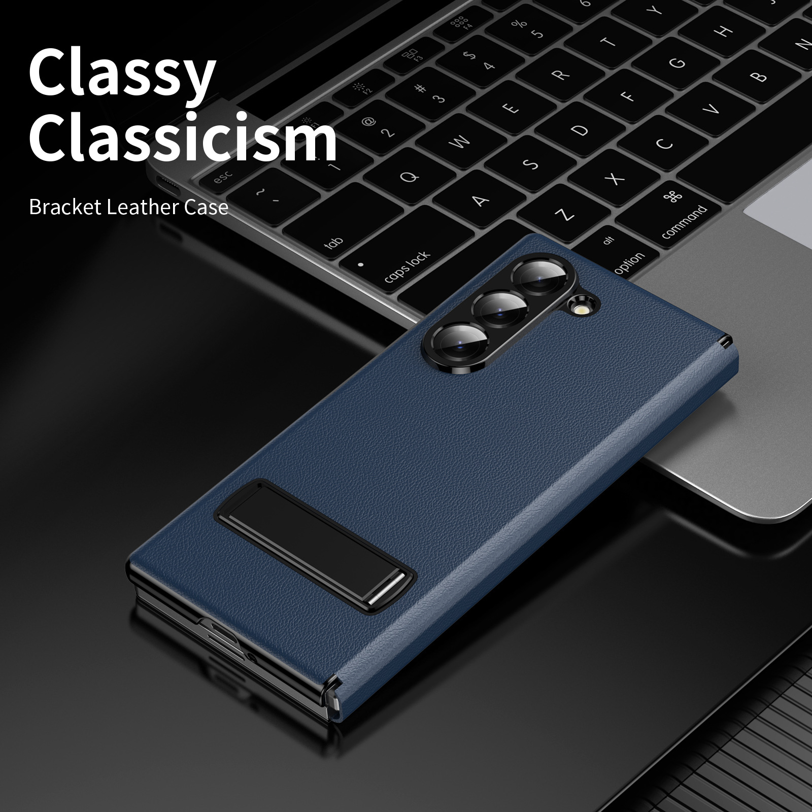 Compatible with Samsung Z Fold8 Ultra phone case 7/6/5 flip leather case stand 4/3 business full-coverage protective case
