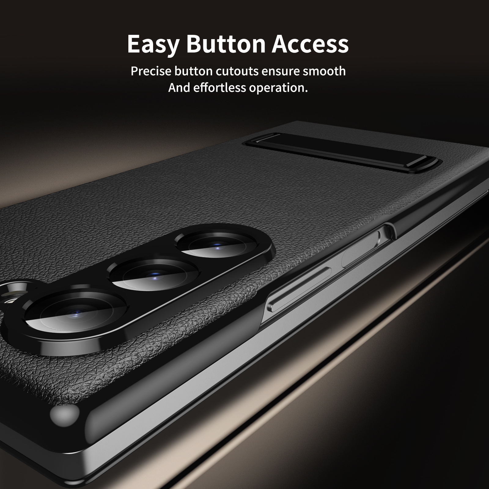 Compatible with Samsung Z Fold8 Ultra phone case 7/6/5 flip leather case stand 4/3 business full-coverage protective case