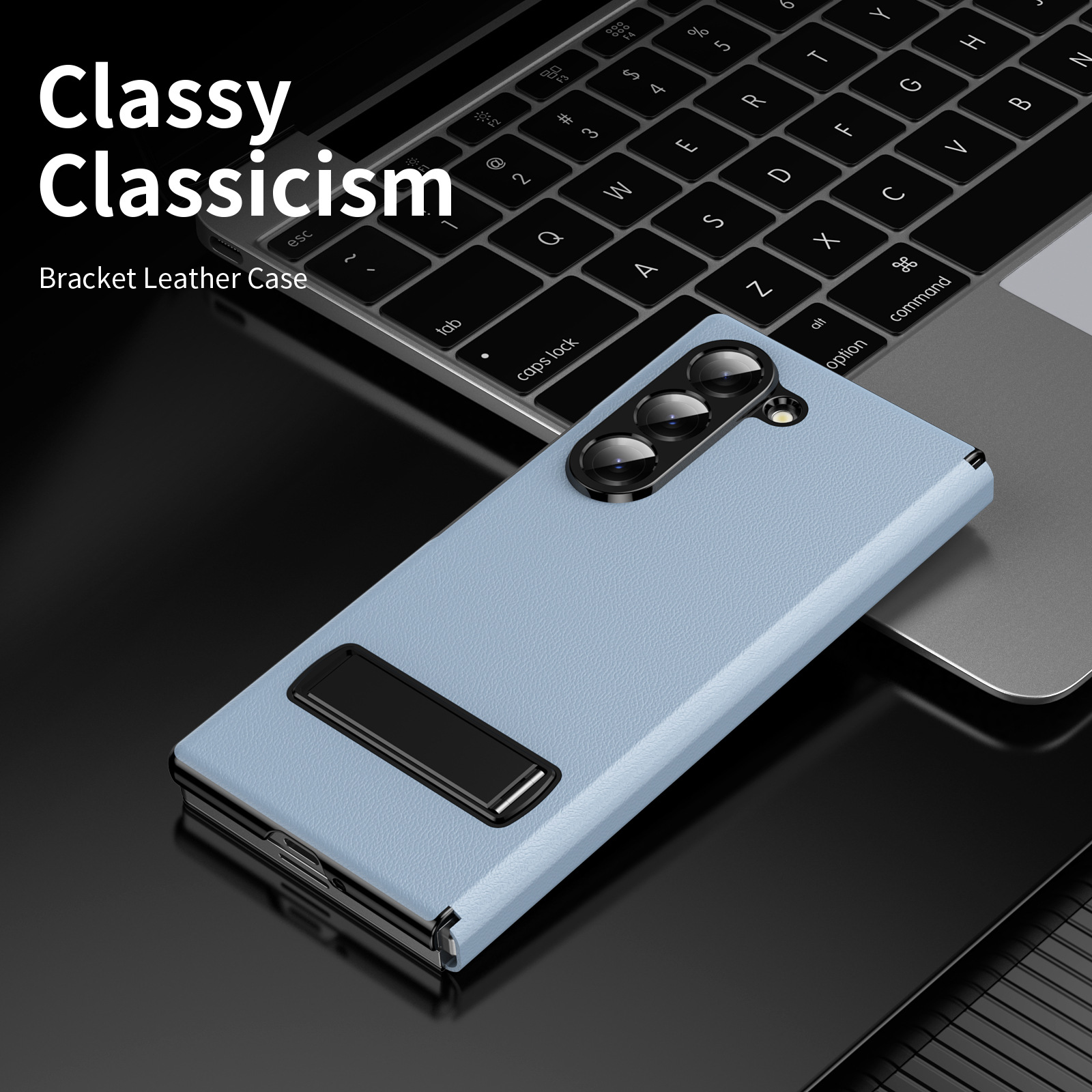 Compatible with Samsung Z Fold8 Ultra phone case 7/6/5 flip leather case stand 4/3 business full-coverage protective case