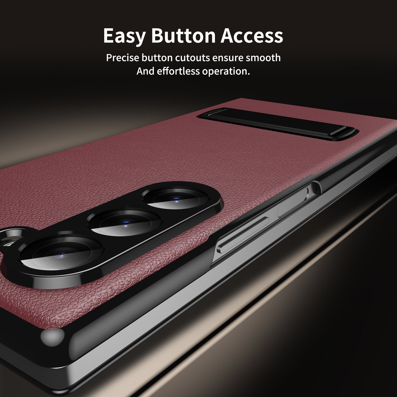 Compatible with Samsung Z Fold8 Ultra phone case 7/6/5 flip leather case stand 4/3 business full-coverage protective case