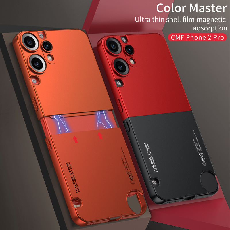 Suitable for Nothing CMF Phone 2 Pro, color-blocked, 2-in-1 ultra-thin protective case with fine perforations.
