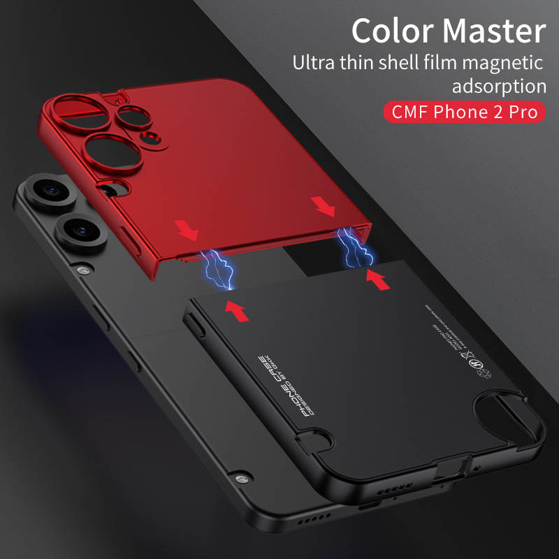 Suitable for Nothing CMF Phone 2 Pro, color-blocked, 2-in-1 ultra-thin protective case with fine perforations.