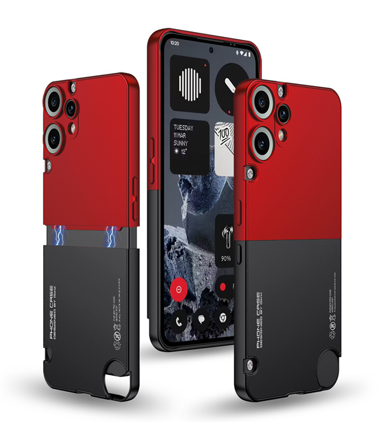 Suitable for Nothing CMF Phone 2 Pro, color-blocked, 2-in-1 ultra-thin protective case with fine perforations.