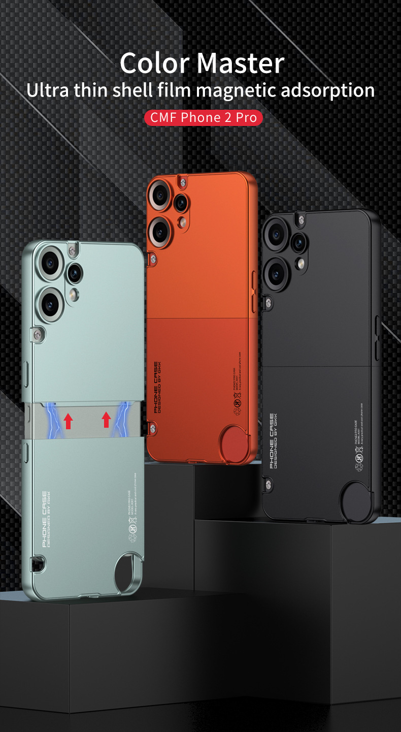 Suitable for Nothing CMF Phone 2 Pro, color-blocked, 2-in-1 ultra-thin protective case with fine perforations.