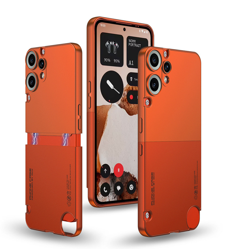 Suitable for Nothing CMF Phone 2 Pro, color-blocked, 2-in-1 ultra-thin protective case with fine perforations.