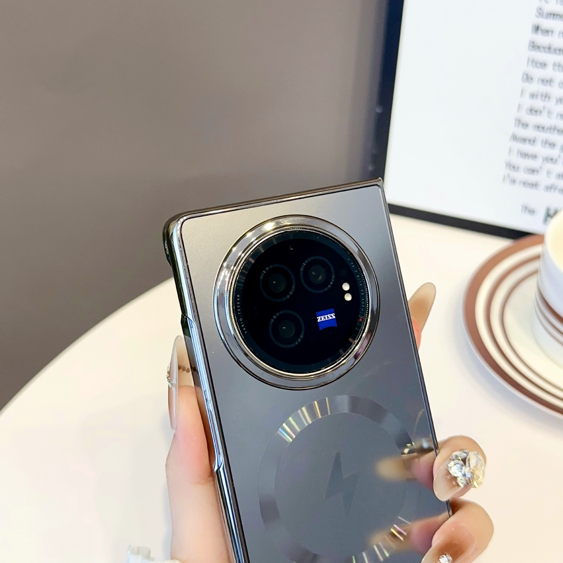 Compatible with Samsung ZFold8/7/6 phone case W25 wireless charging magnetic 5/4/3 electroplated AG ultra-thin X6 protective case