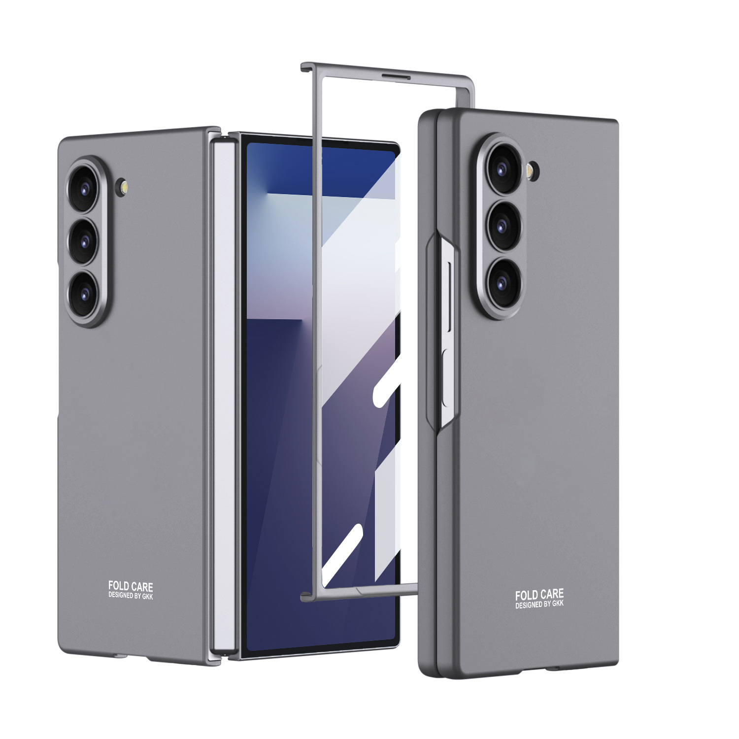 Compatible with Samsung Z Fold8 Ultra phone case 7/6/5 ultra-thin case film solid color folding screen anti-drop protective case