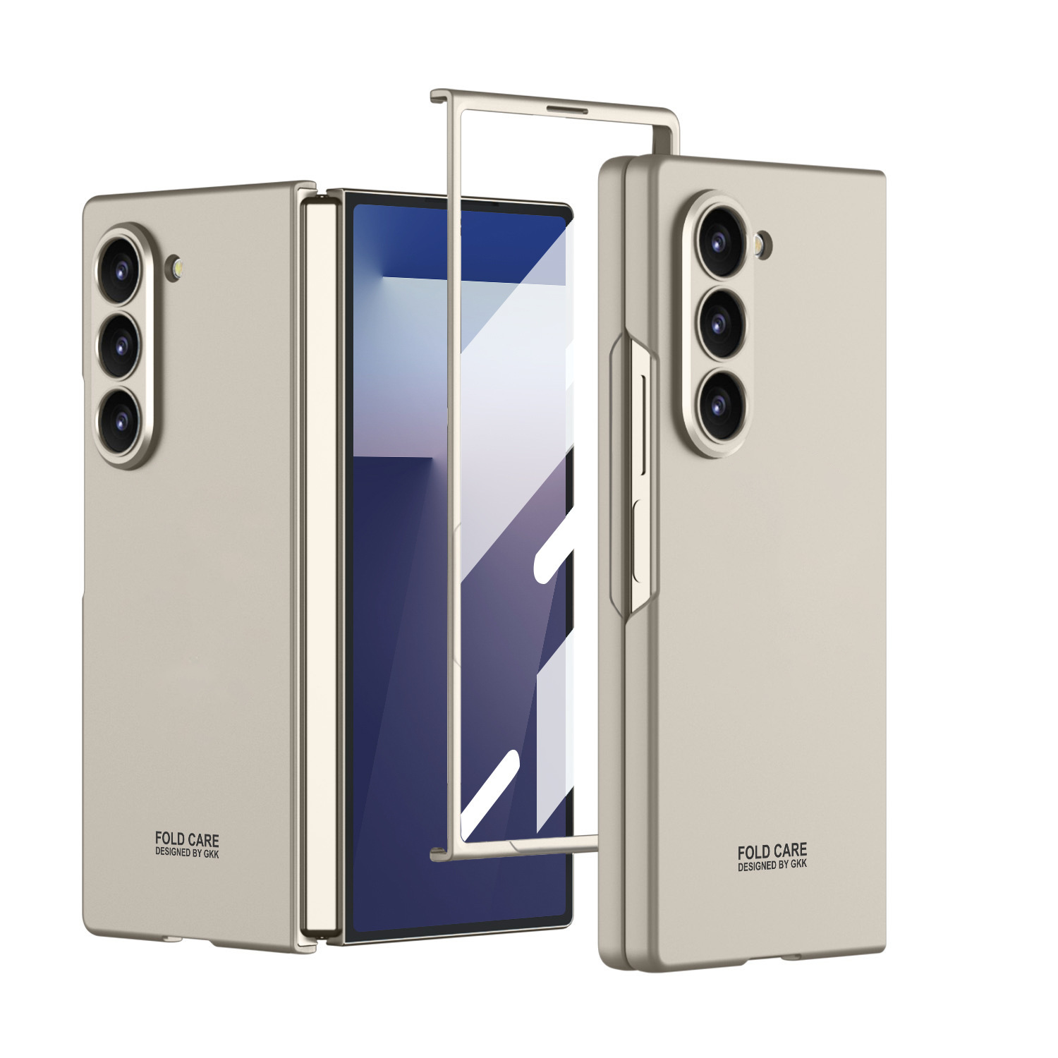 Compatible with Samsung Z Fold8 Ultra phone case 7/6/5 ultra-thin case film solid color folding screen anti-drop protective case