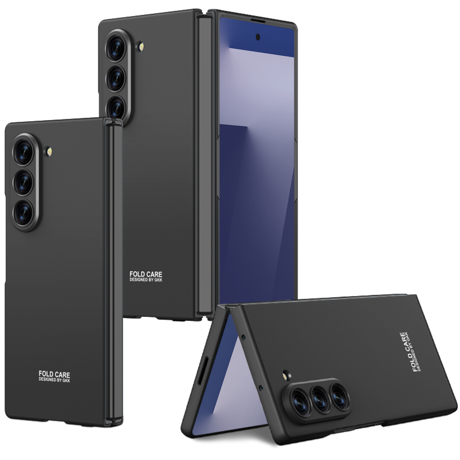 Compatible with Samsung Z Fold8 Ultra phone case 7/6/5 ultra-thin case film solid color folding screen anti-drop protective case