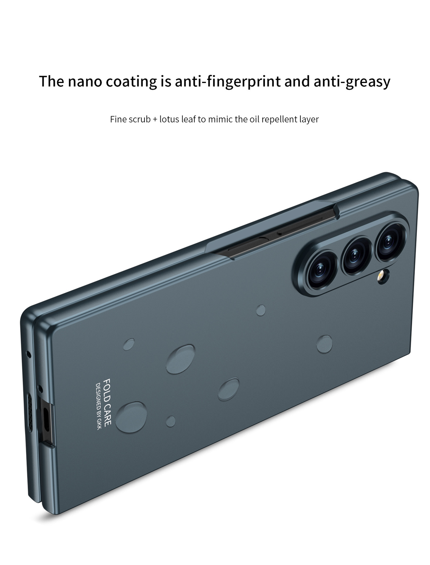 Compatible with Samsung Z Fold8 Ultra phone case 7/6/5 ultra-thin case film solid color folding screen anti-drop protective case