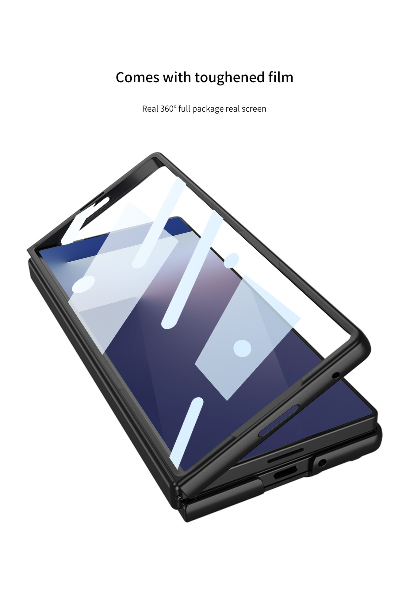 Compatible with Samsung Z Fold8 Ultra phone case 7/6/5 ultra-thin case film solid color folding screen anti-drop protective case