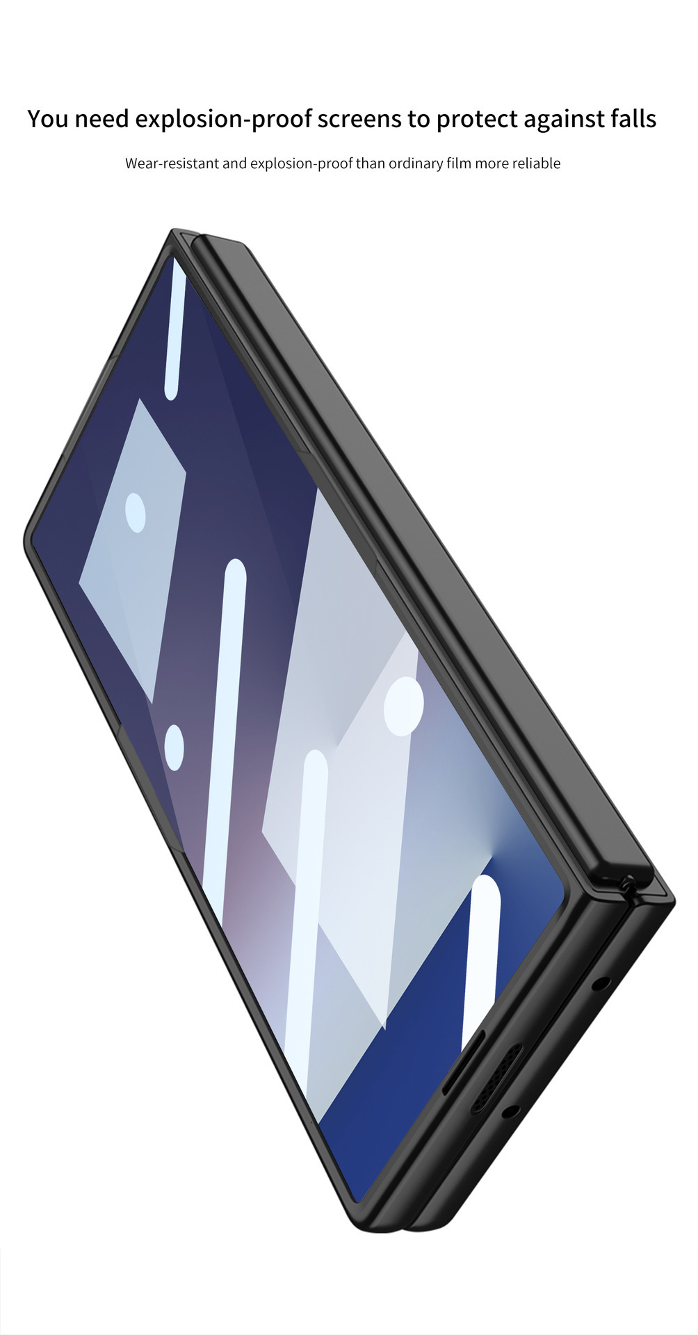 Compatible with Samsung Z Fold8 Ultra phone case 7/6/5 ultra-thin case film solid color folding screen anti-drop protective case