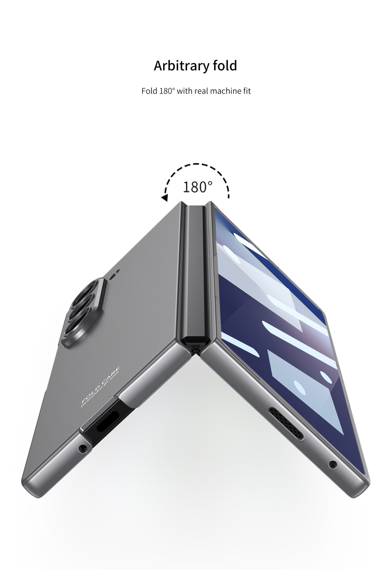 Compatible with Samsung Z Fold8 Ultra phone case 7/6/5 ultra-thin case film solid color folding screen anti-drop protective case