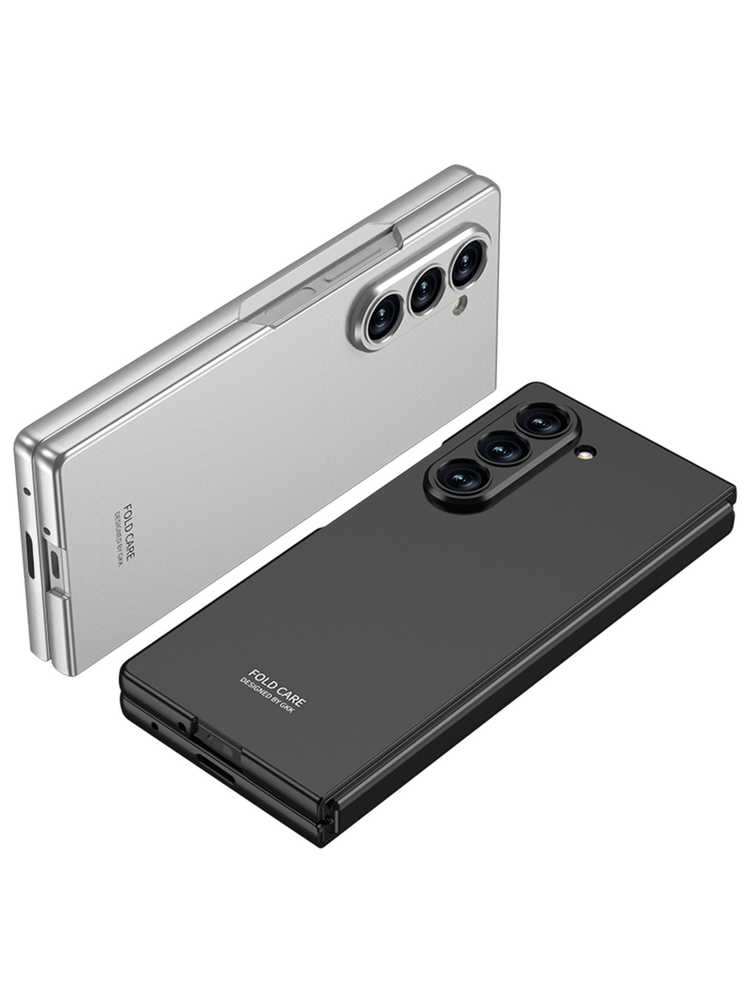 Compatible with Samsung Z Fold8 Ultra phone case 7/6/5 ultra-thin case film solid color folding screen anti-drop protective case