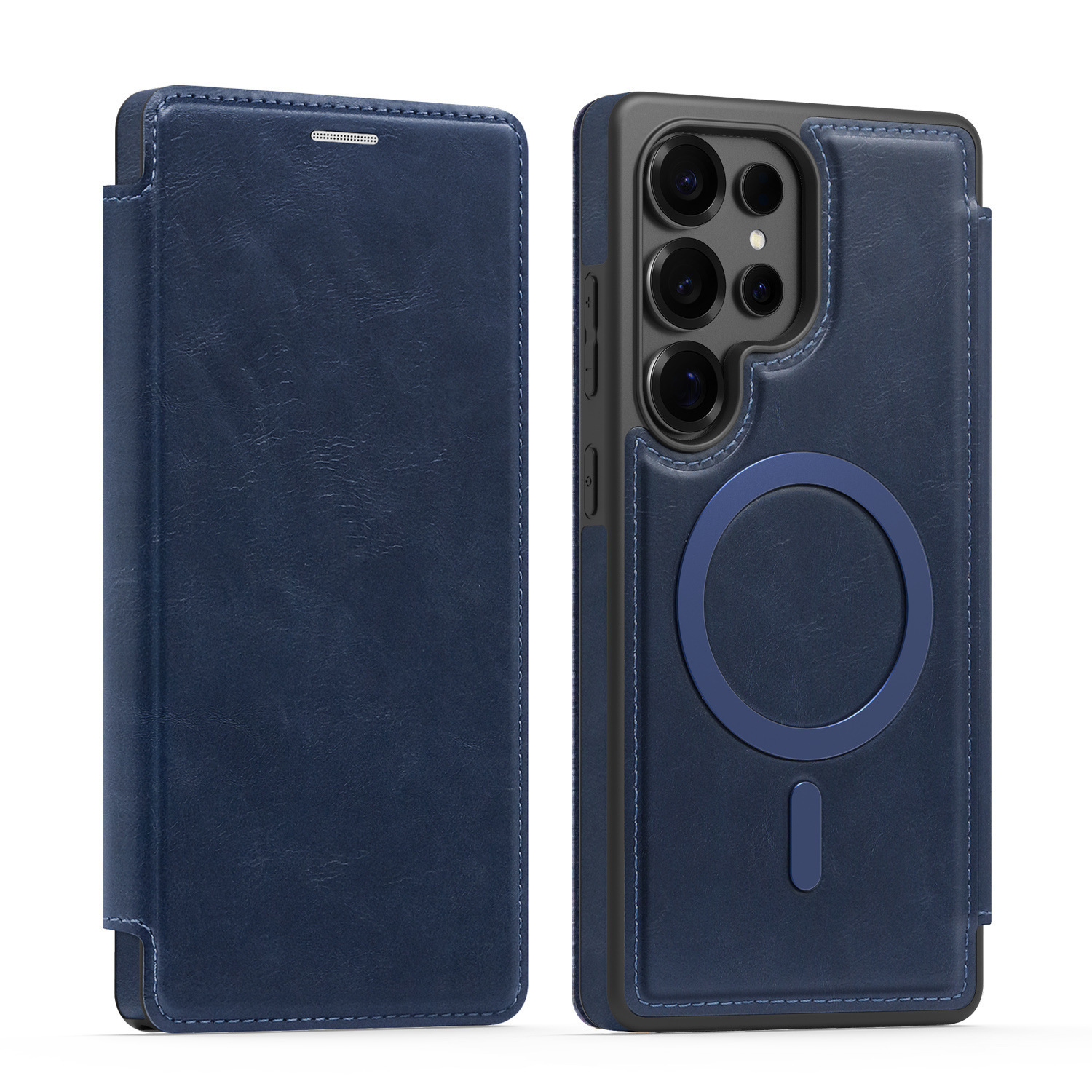 Compatible with Samsung S26 Ultra phone case, S25 Plus magnetic flip case, S24FE SIM card slot full-coverage protective case