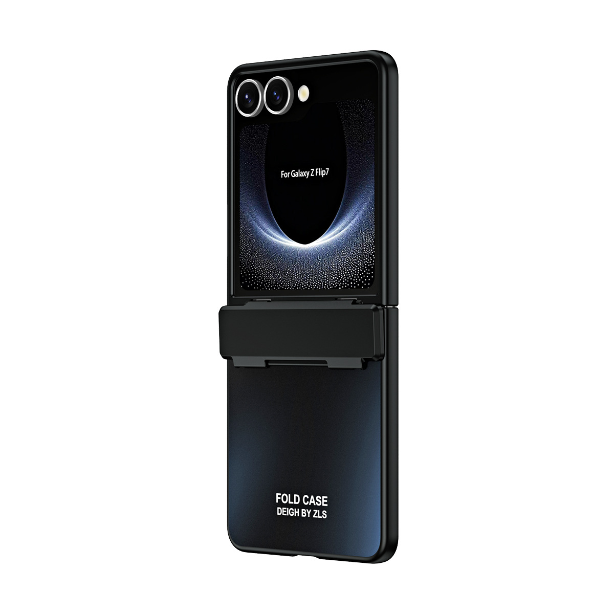 Compatible with Samsung Z Flip8/7 phone case, electroplated shell, integrated hinge, Flip6/5 full-coverage drop-proof protective case