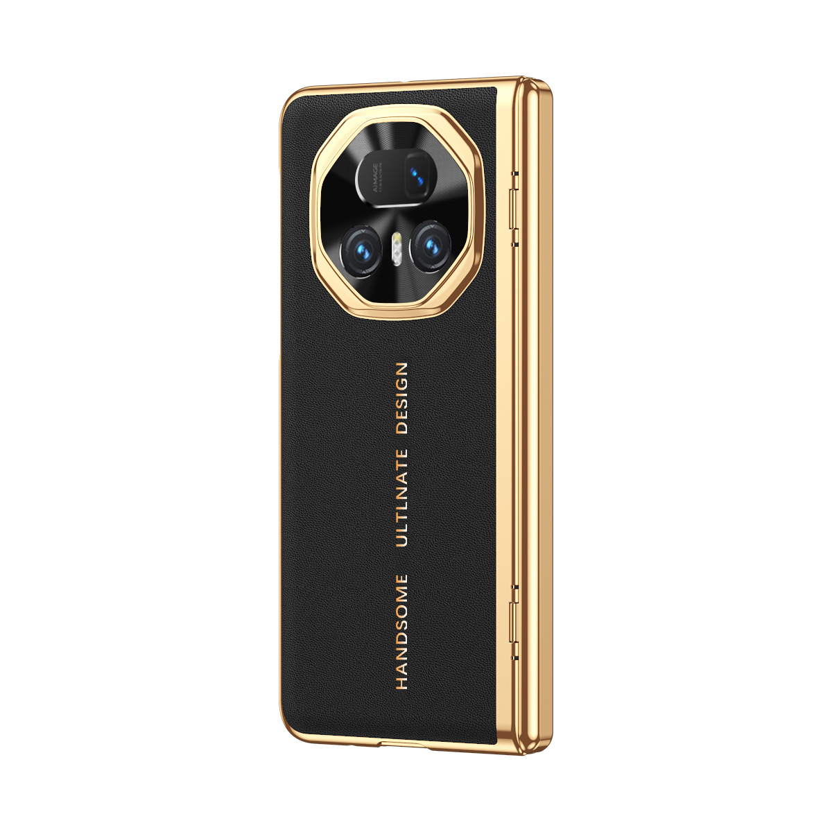 Compatible with Honor Magic V6 phone case, V5 case film, electroplated vegan leather full-coverage drop-proof V3 foldable screen protective case