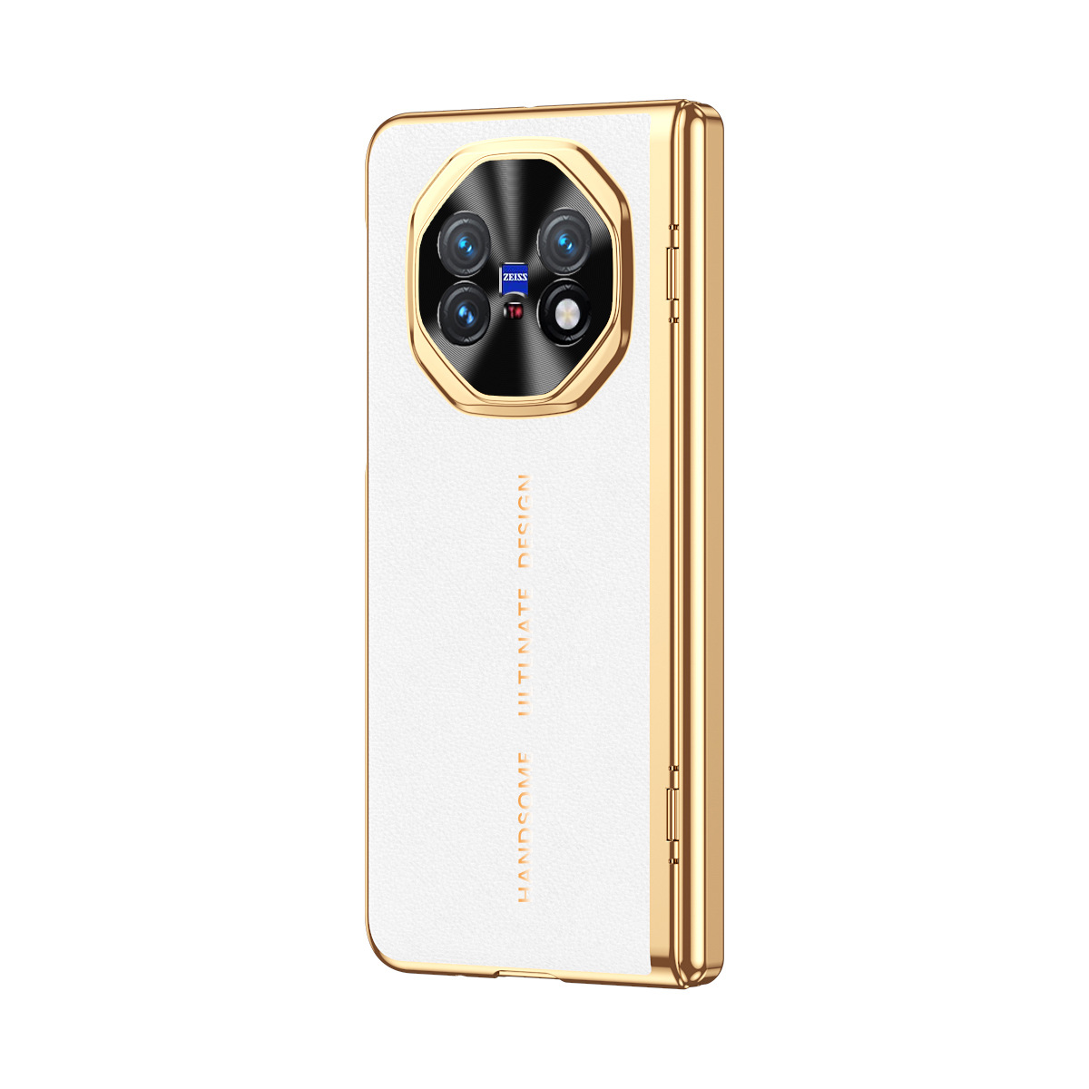 Compatible with VIVO X Fold6 phone case, XFold5/3pro electroplated leather case, full-coverage shockproof protective case