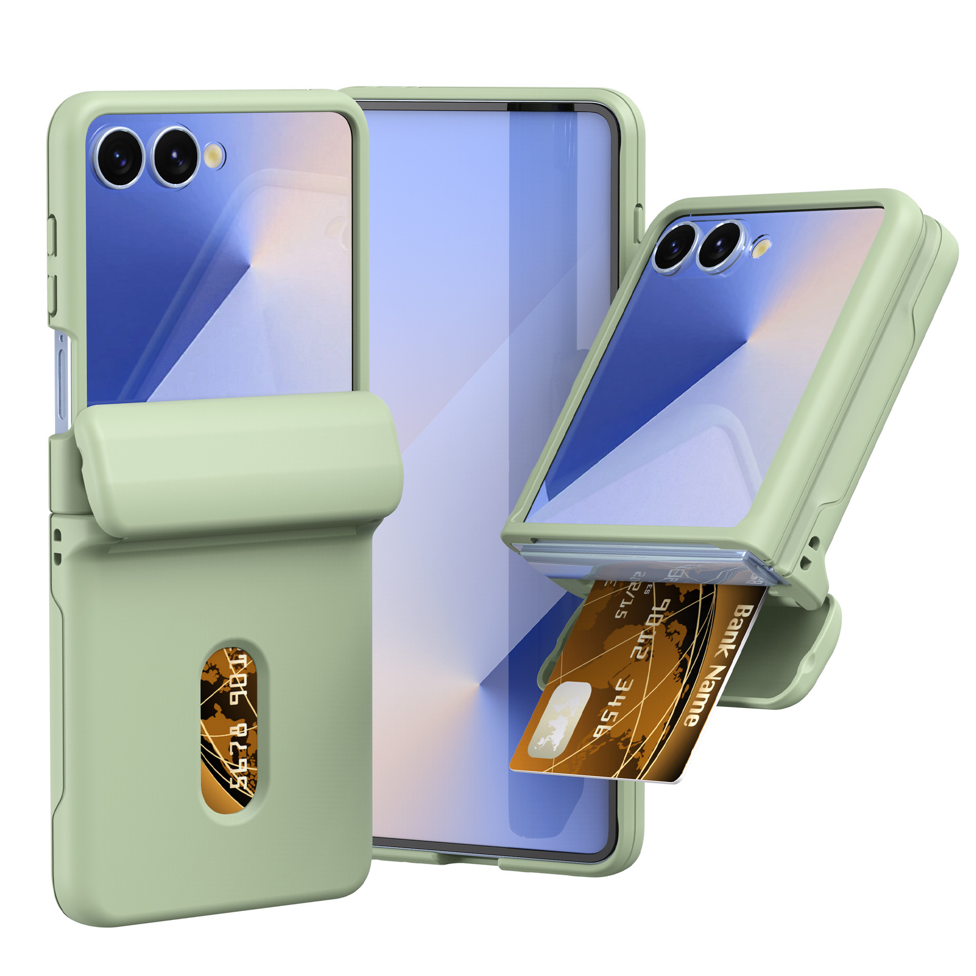 Compatible with Samsung Z Flip 8/7 phone case, SIM card slot, full-coverage spring hinge, Flip 6/5/4 drop-proof protective case.