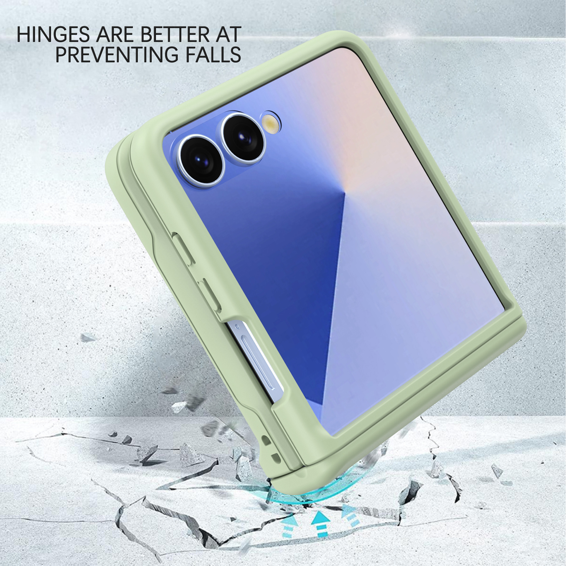 Compatible with Samsung Z Flip 8/7 phone case, SIM card slot, full-coverage spring hinge, Flip 6/5/4 drop-proof protective case.