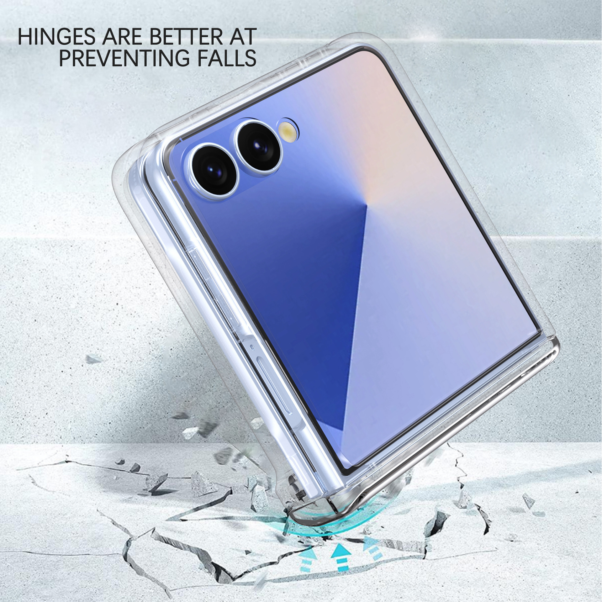 Compatible with Samsung Z Flip 8/7 phone case, SIM card slot, full-coverage spring hinge, Flip 6/5/4 drop-proof protective case.