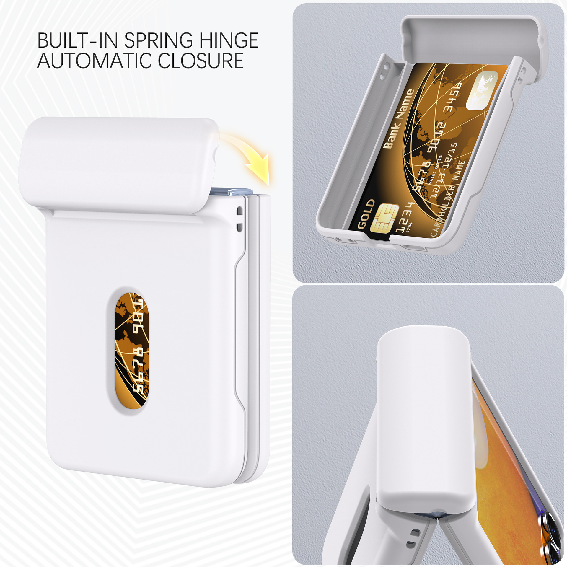 Compatible with Samsung Z Flip 8/7 phone case, SIM card slot, full-coverage spring hinge, Flip 6/5/4 drop-proof protective case.