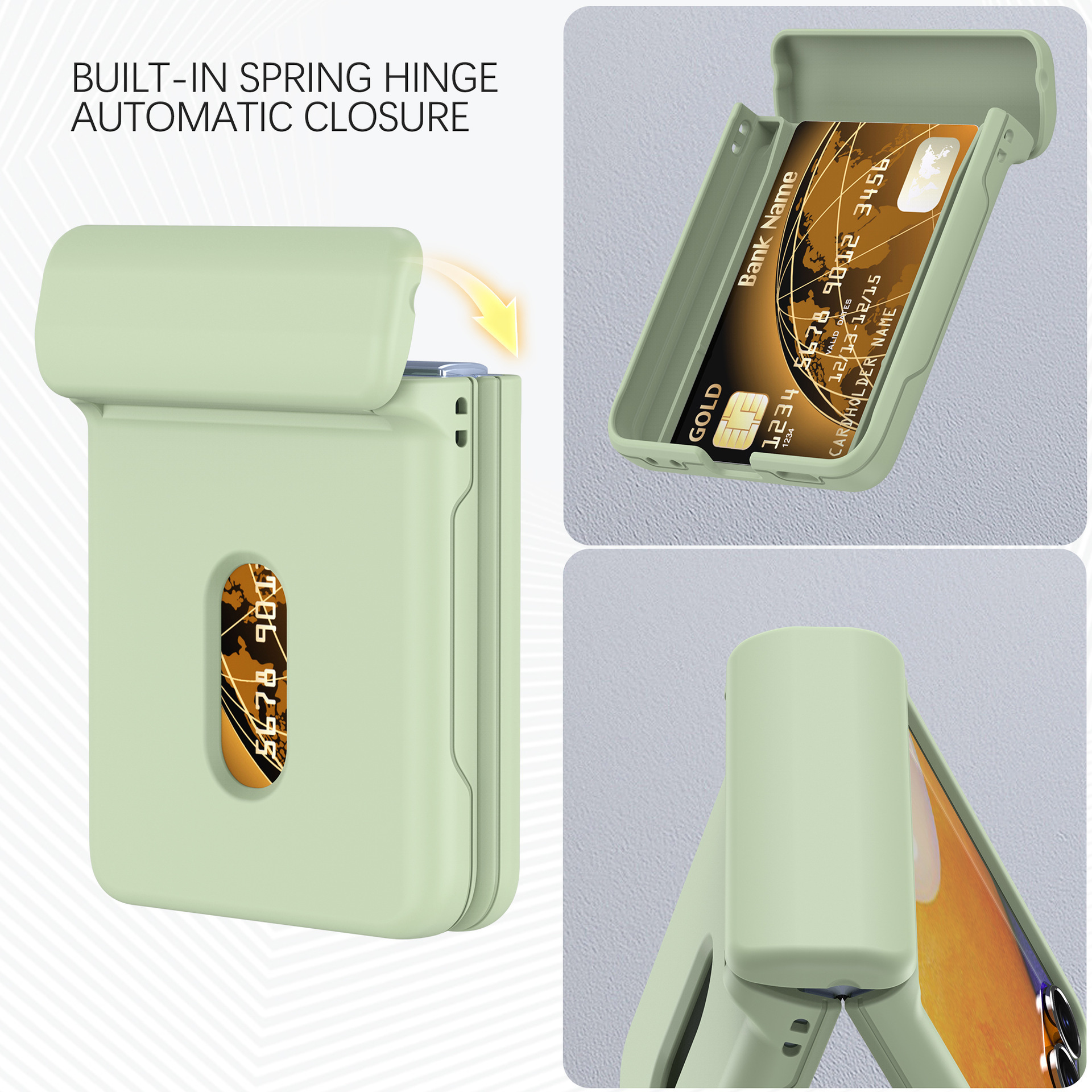 Compatible with Samsung Z Flip 8/7 phone case, SIM card slot, full-coverage spring hinge, Flip 6/5/4 drop-proof protective case.