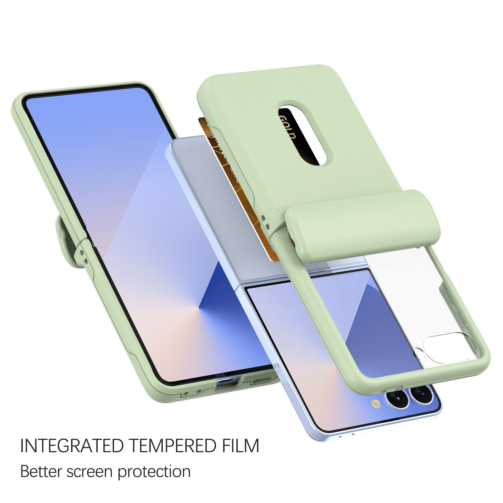 Compatible with Samsung Z Flip 8/7 phone case, SIM card slot, full-coverage spring hinge, Flip 6/5/4 drop-proof protective case.