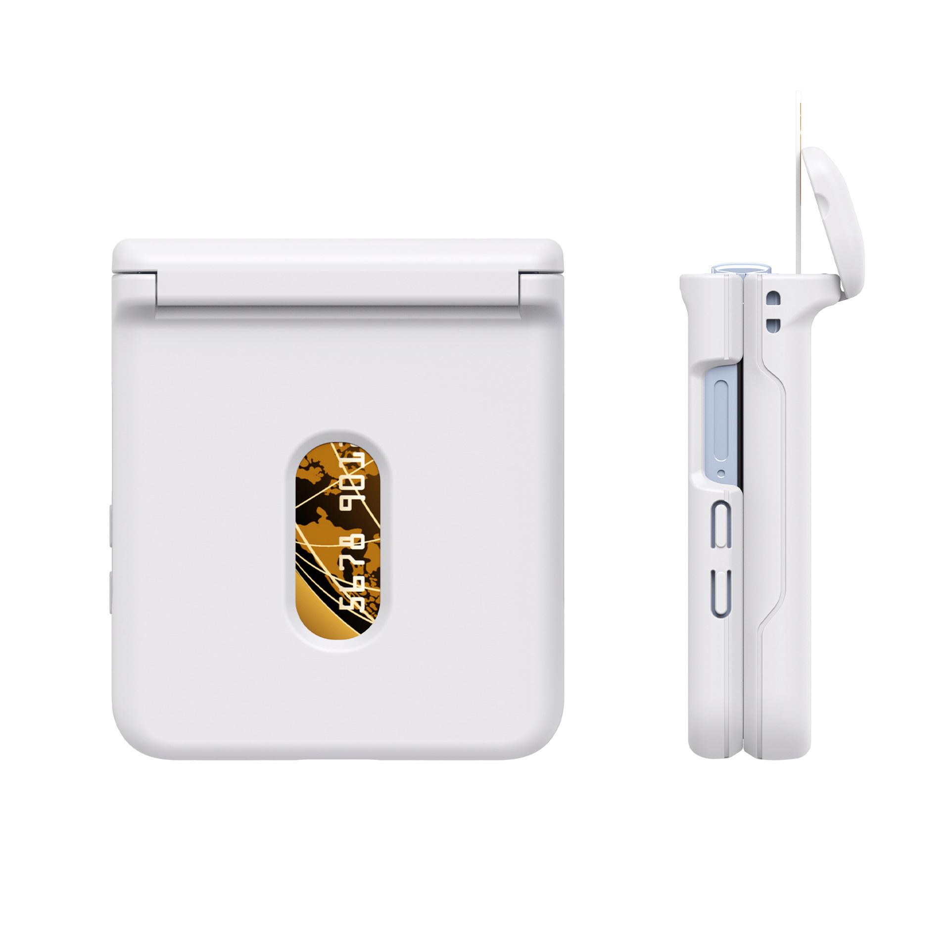 Compatible with Samsung Z Flip 8/7 phone case, SIM card slot, full-coverage spring hinge, Flip 6/5/4 drop-proof protective case.