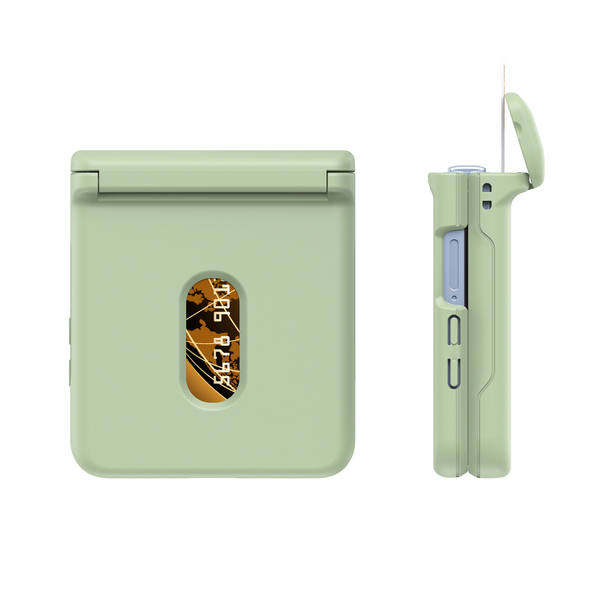 Compatible with Samsung Z Flip 8/7 phone case, SIM card slot, full-coverage spring hinge, Flip 6/5/4 drop-proof protective case.