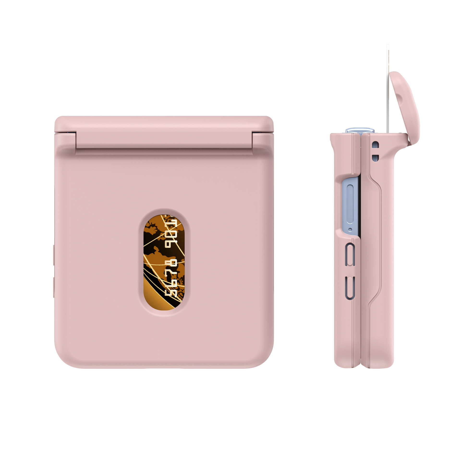 Compatible with Samsung Z Flip 8/7 phone case, SIM card slot, full-coverage spring hinge, Flip 6/5/4 drop-proof protective case.