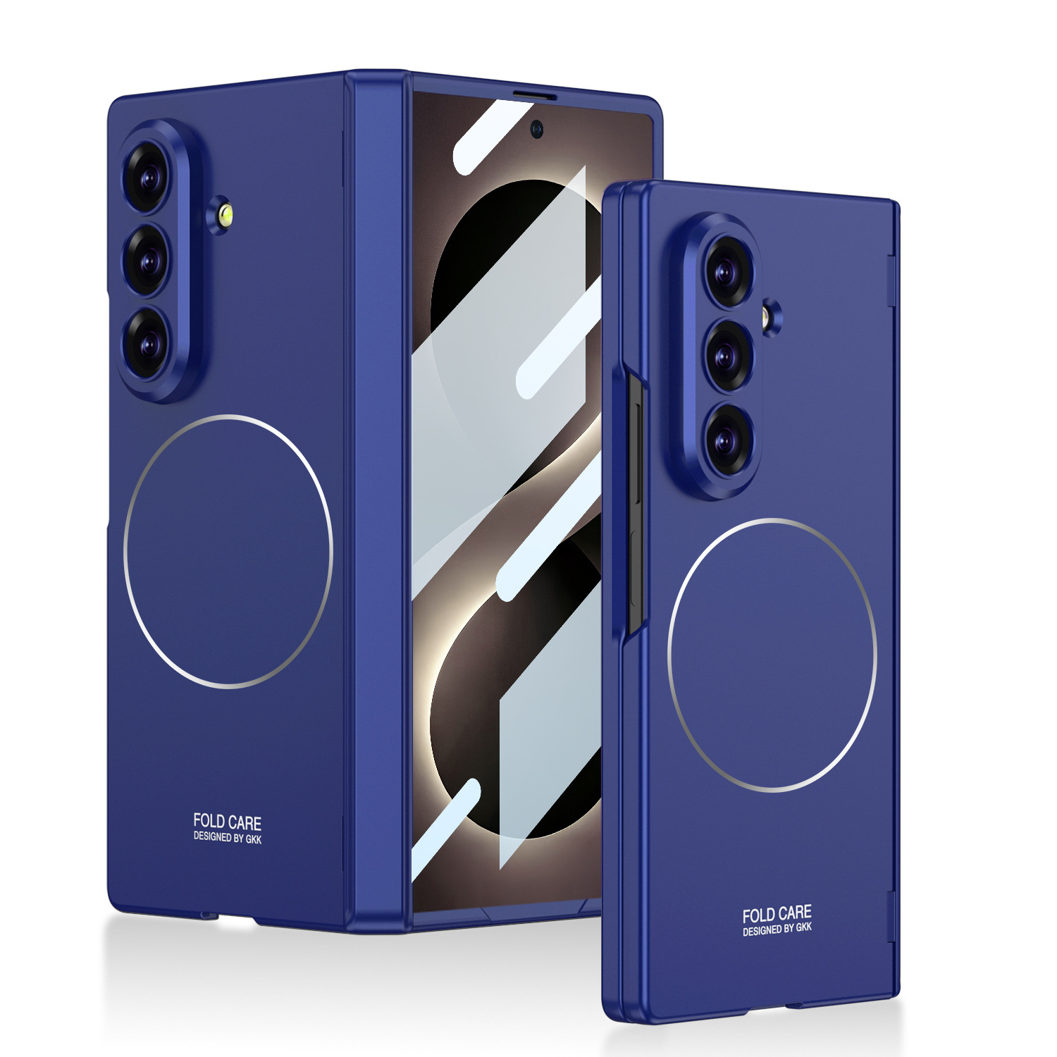 Compatible with Samsung Z Fold8U/7 phone case, featuring built-in magnetic charging and magnetic hinge, full-coverage drop-proof protective case.