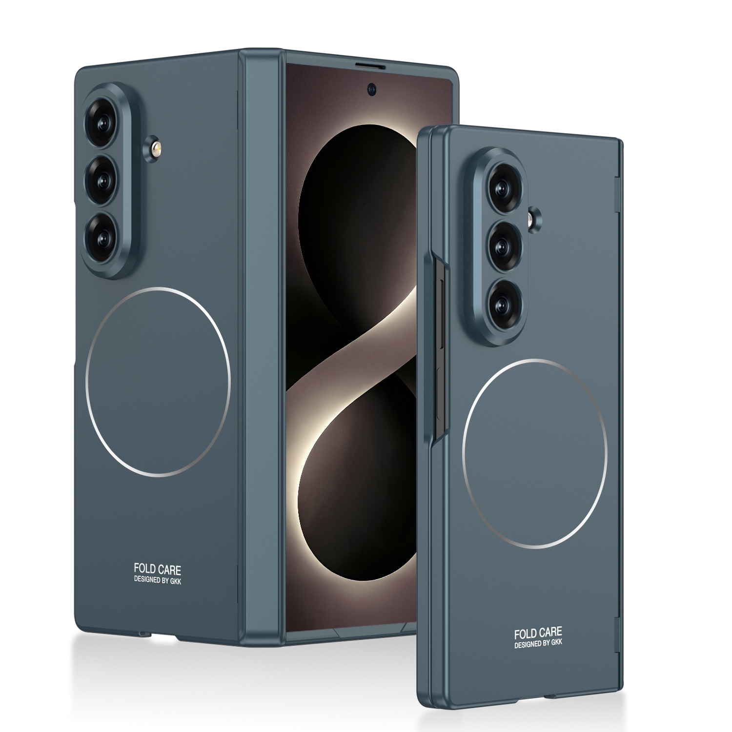 Compatible with Samsung Z Fold8U/7 phone case, featuring built-in magnetic charging and magnetic hinge, full-coverage drop-proof protective case.