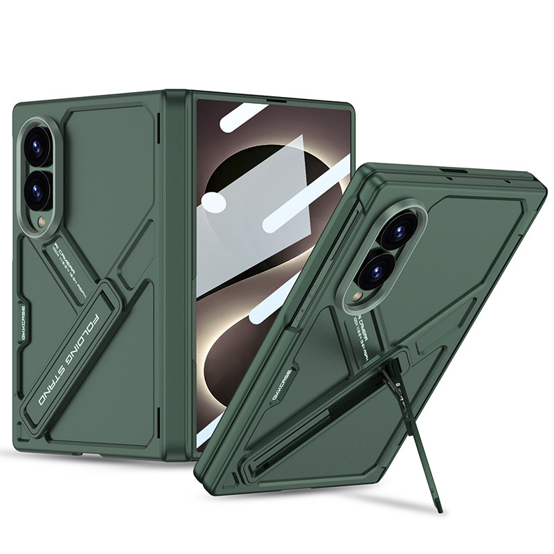 Compatible with Samsung ZFold8 Ultra phone case, Fold7 magnetic hinge stand case, full-coverage protective case