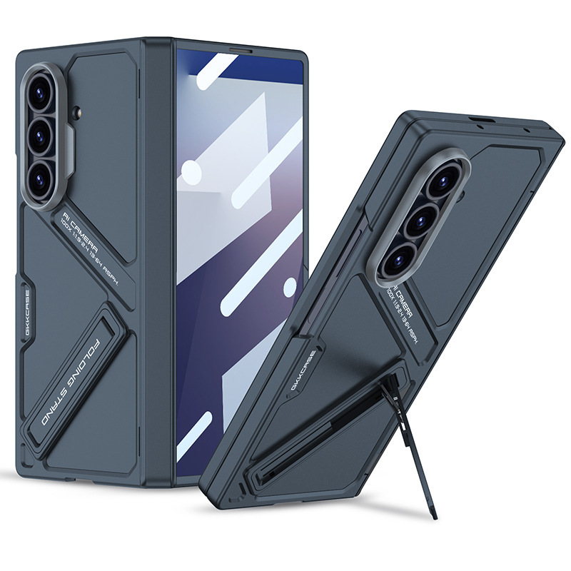Compatible with Samsung ZFold8 Ultra phone case, Fold7 magnetic hinge stand case, full-coverage protective case