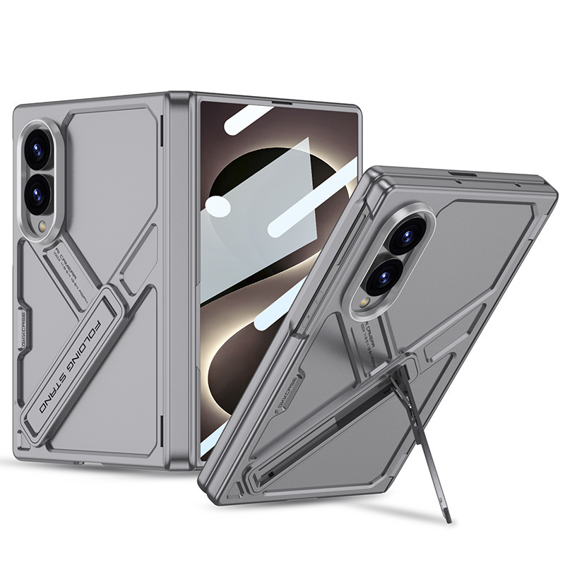 Compatible with Samsung ZFold8 Ultra phone case, Fold7 magnetic hinge stand case, full-coverage protective case