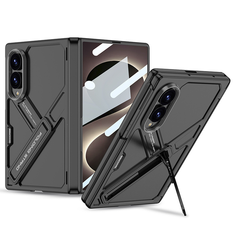 Compatible with Samsung ZFold8 Ultra phone case, Fold7 magnetic hinge stand case, full-coverage protective case