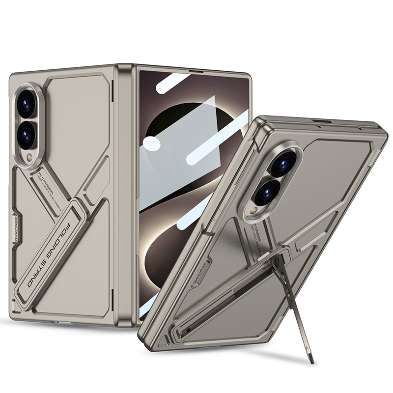 Compatible with Samsung ZFold8 Ultra phone case, Fold7 magnetic hinge stand case, full-coverage protective case