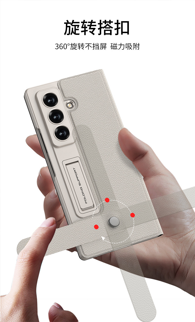 Compatible with Samsung Z Fold8U/7 phone case, wallet, card slot, flip cover, leather case, stand, screen protector, full-coverage protective case