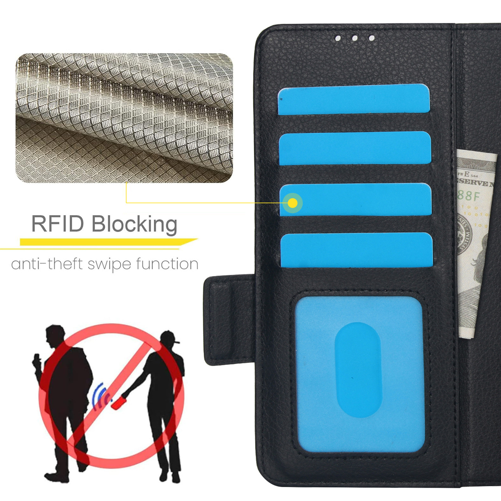 Compatible with Samsung Z Fold7/6/5 phone case, 4/3 SIM card slot, pen slot, multi-functional flip cover, folding stand, protective case