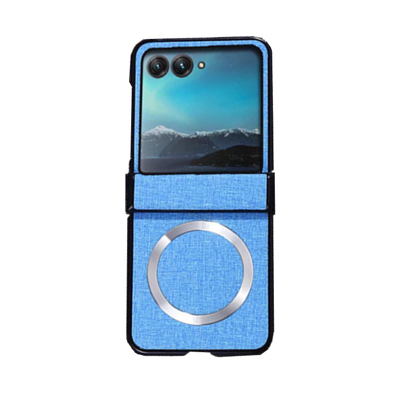 Compatible with Motorola Razr 60 phone case, Moto 50/40 Ultra fabric textured hinge magnetic folding protective case