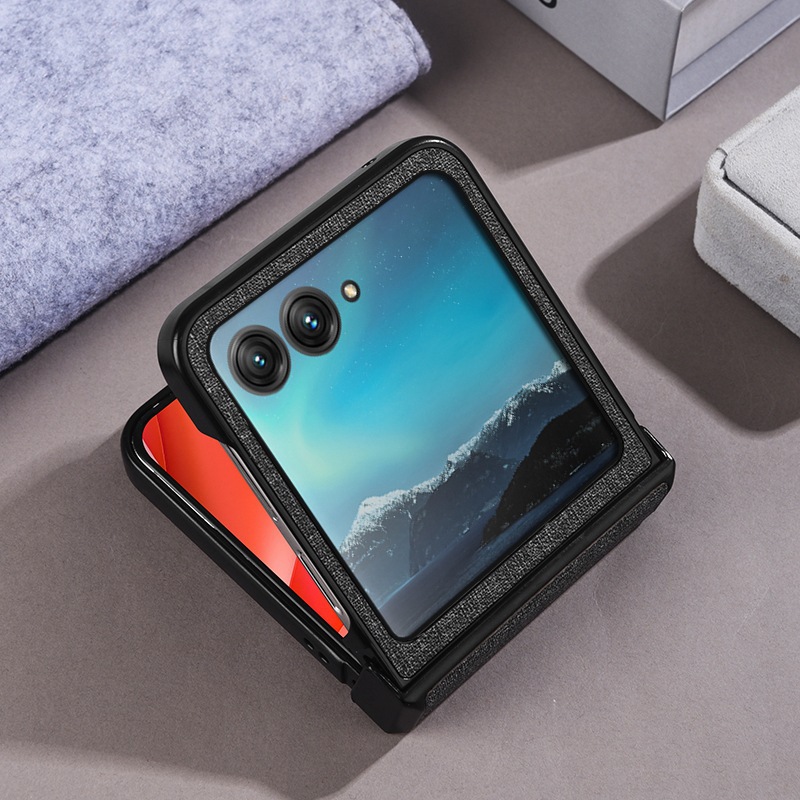 Compatible with Motorola Razr 60 phone case, Moto 50/40 Ultra fabric textured hinge magnetic folding protective case