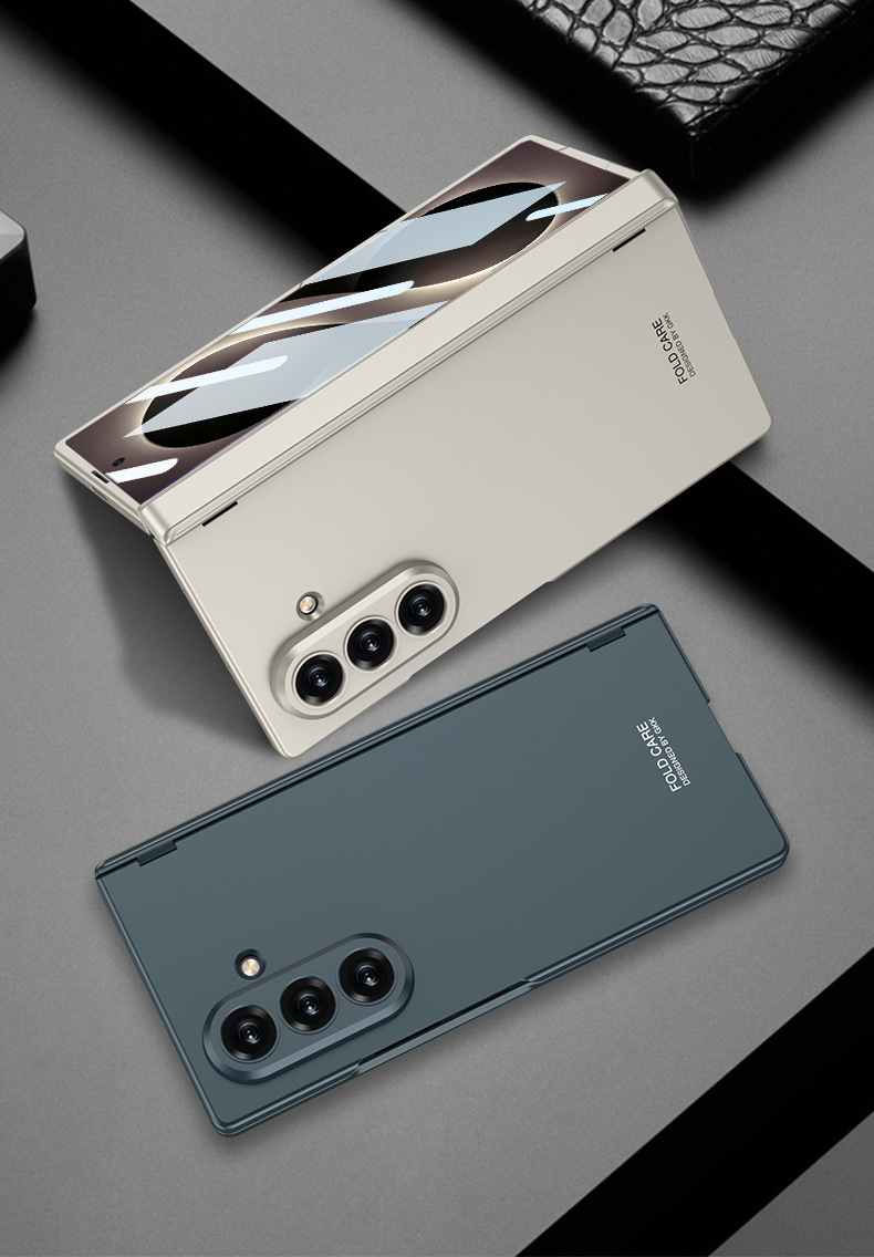 Compatible with Samsung Z Fold8/7 phone case, magnetic hinge, all-in-one case and screen protector, ultra-thin foldable screen protector.
