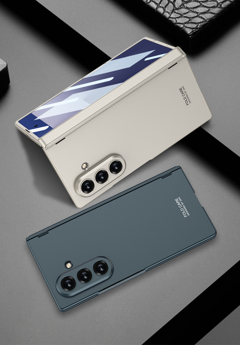 Compatible with Samsung Z Fold8/7 phone case, magnetic hinge, all-in-one case and screen protector, ultra-thin foldable screen protector.